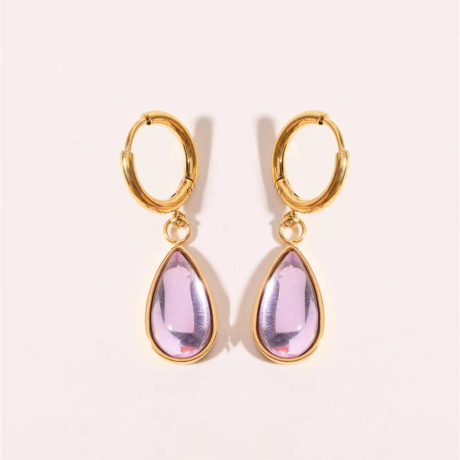 Boucles d'Oreilles en Cristal