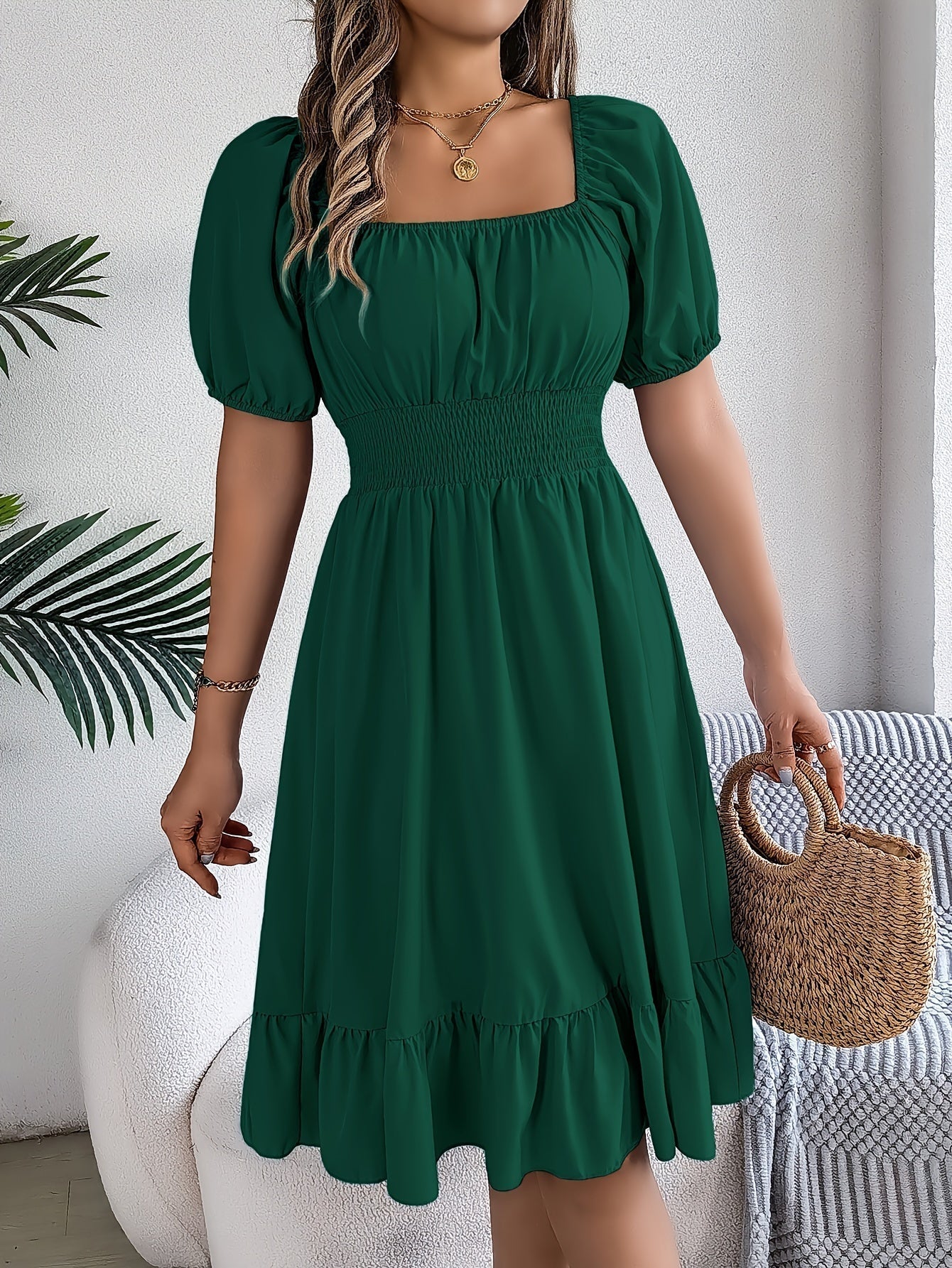 Sophia | Elegant Puff Sleeve Dress