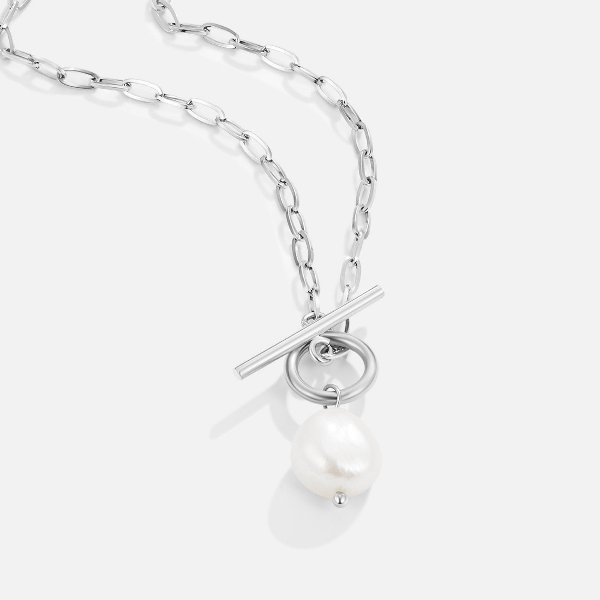 Collier en argent avec perles d'eau douce Eva
