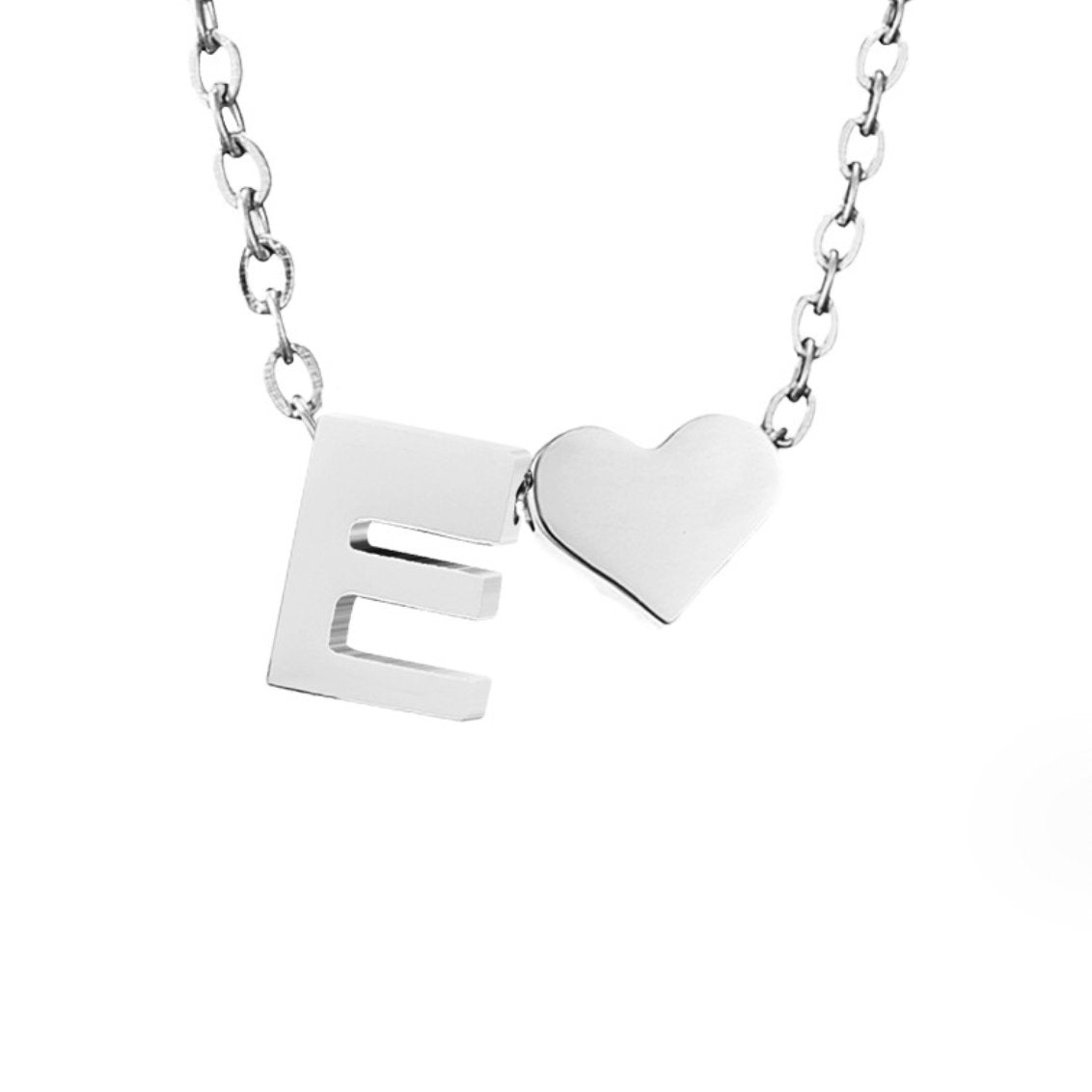 Collier en Argent 'Amour Éternel' avec Initiale