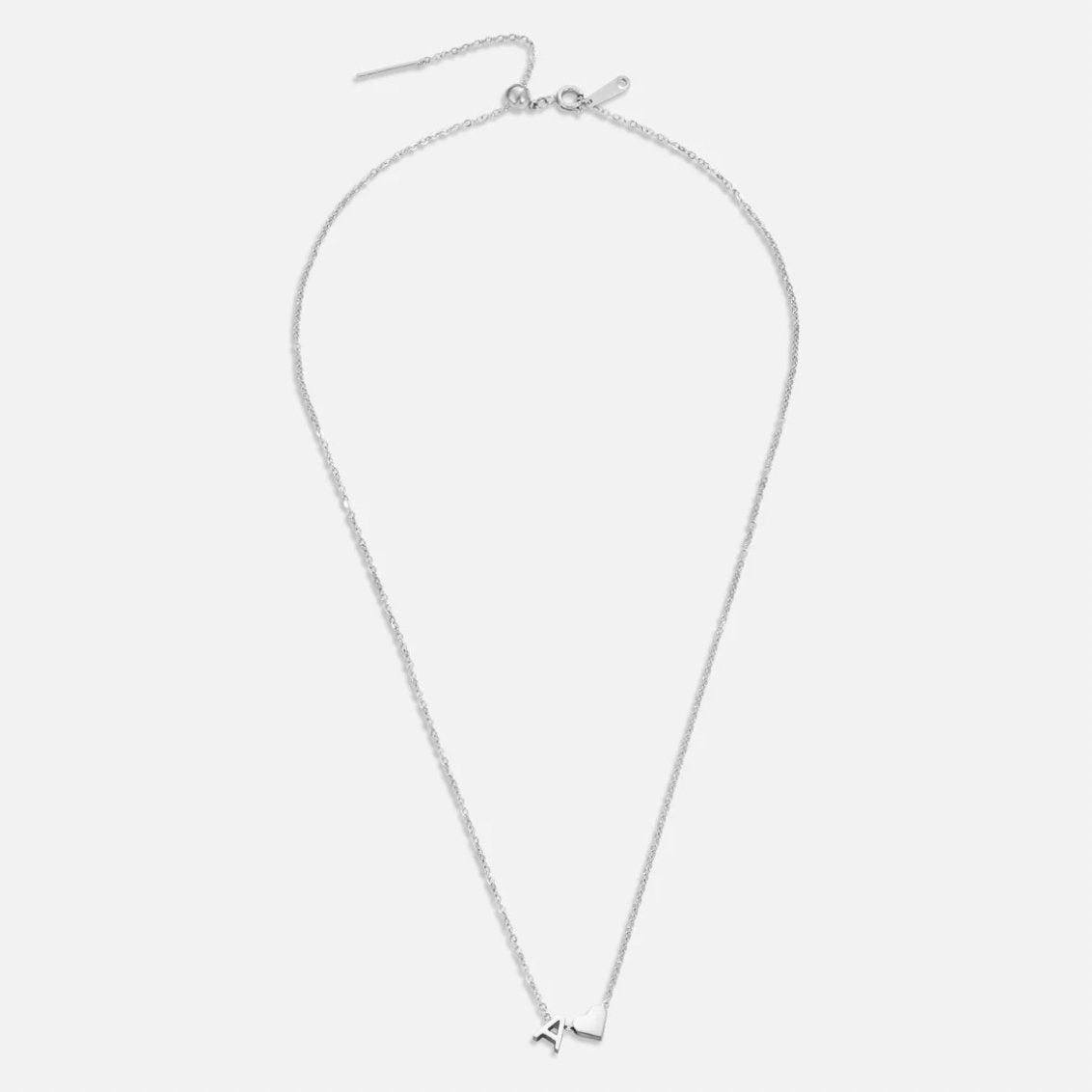 Collier en Argent 'Amour Éternel' avec Initiale
