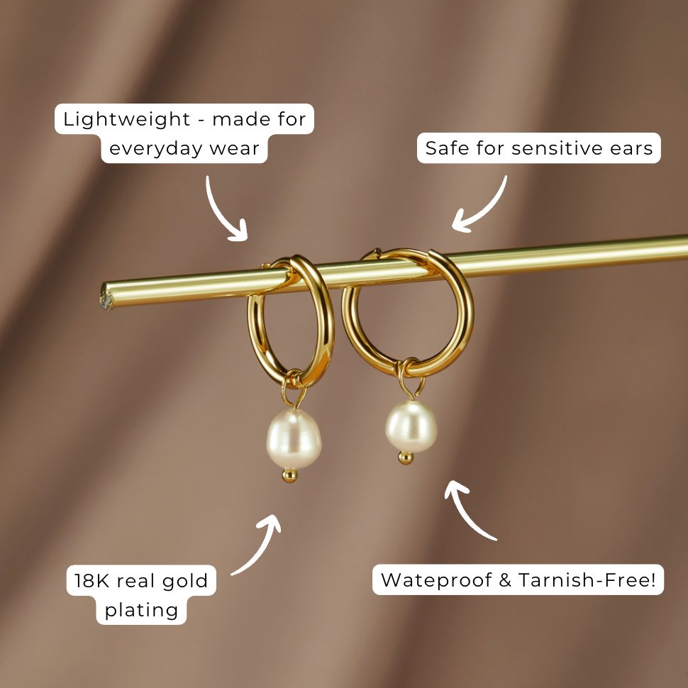 Bella – Boucles d'Oreilles en Perles de Culture