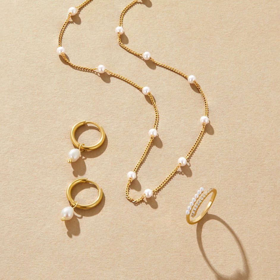 Bella – Boucles d'Oreilles en Perles de Culture