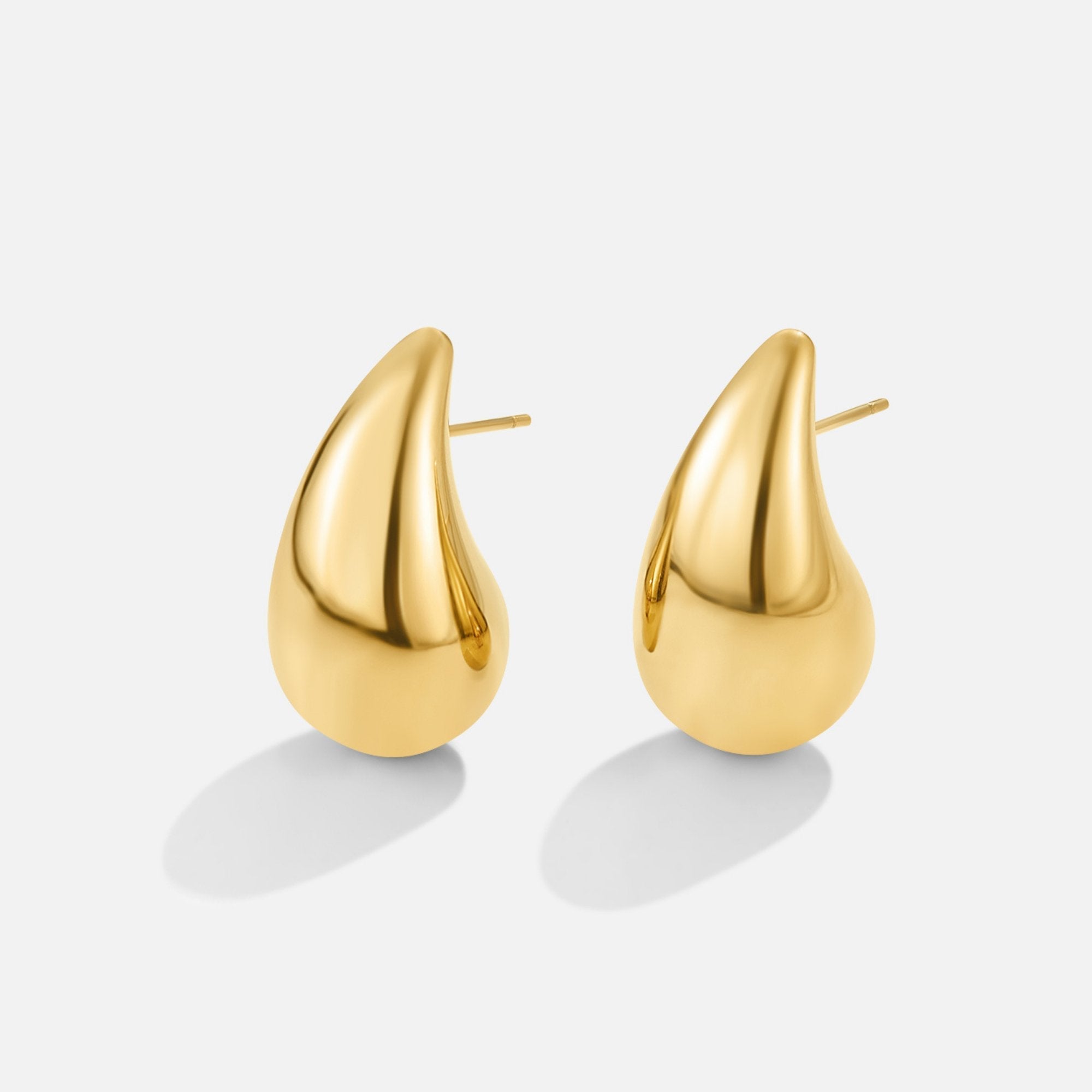 Boucles d'oreilles en forme de goutte d'or Ame