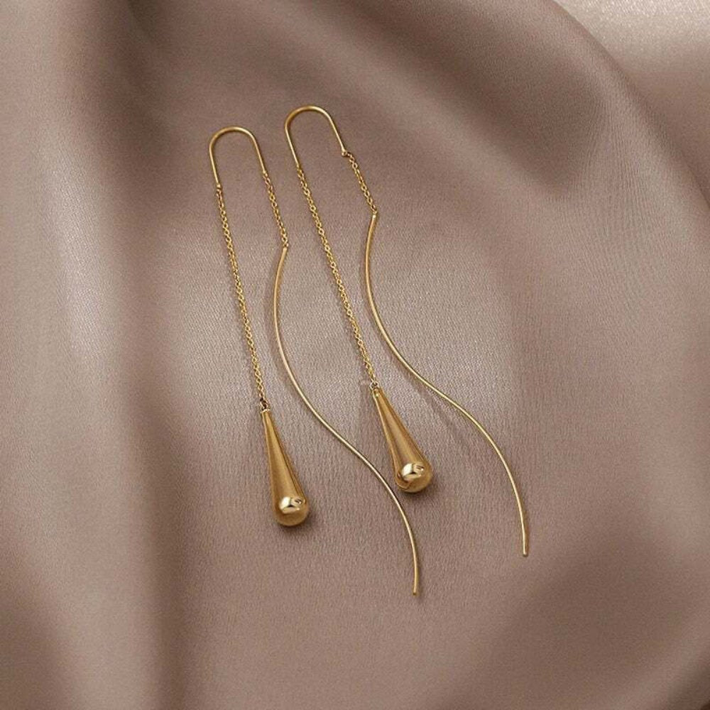 Boucles d'oreilles à pampilles en forme de goutte