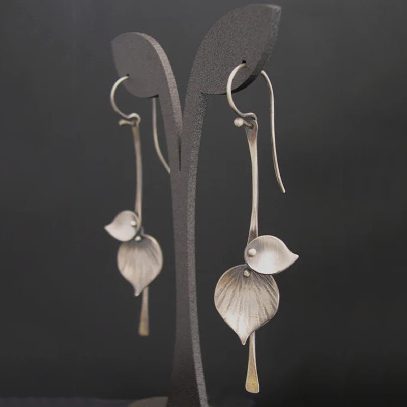 Boucles d'oreilles vintage en argent