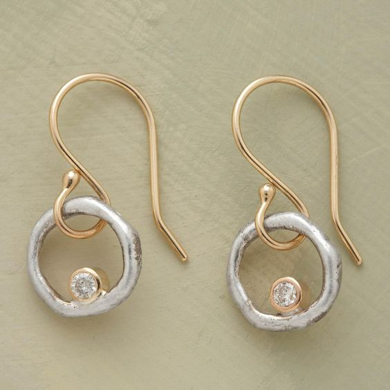 Boucles d'oreilles en zirconium vintage Laura