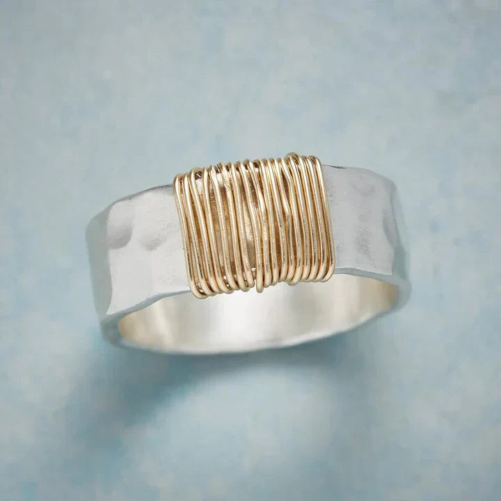 Bague Vintage Or Argent