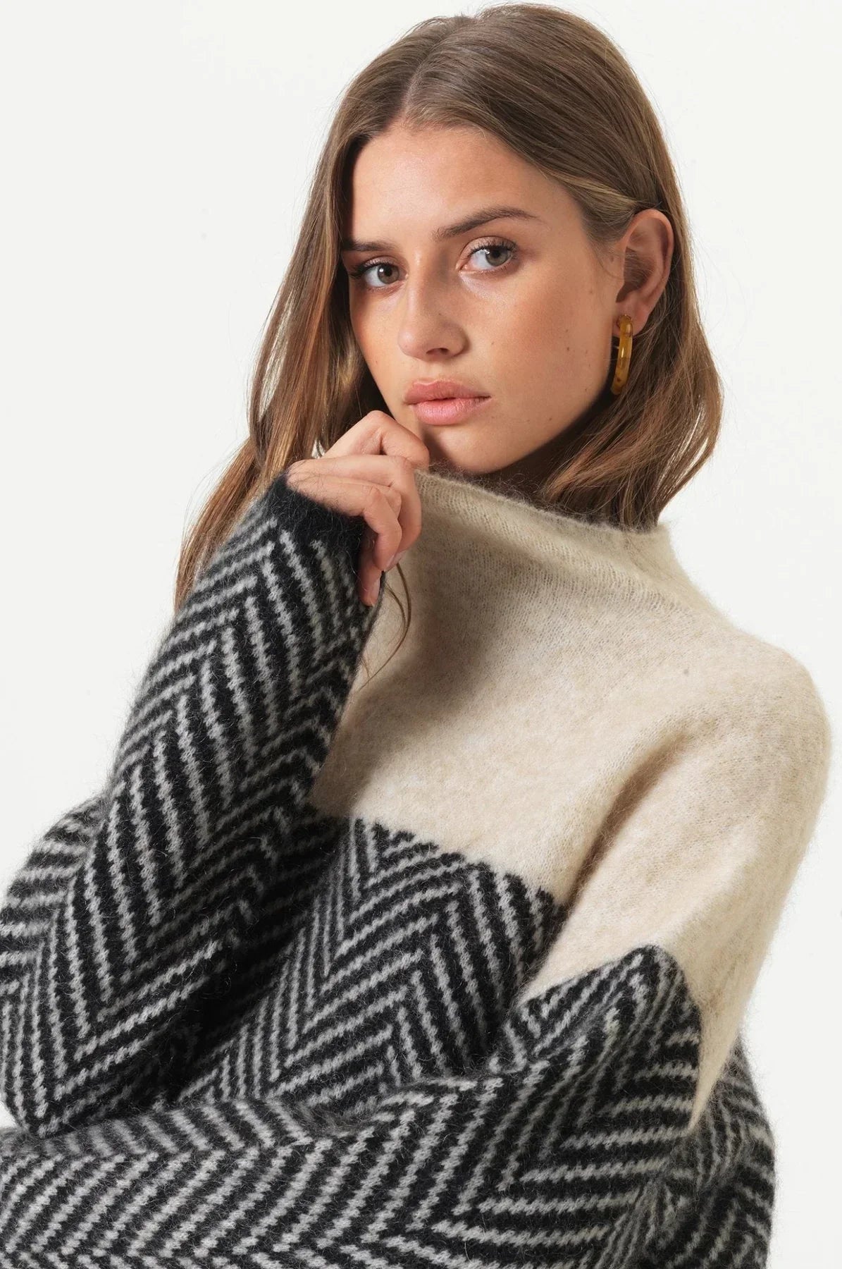 ADELIE | Col Roulé Premium en Tricot Élégant