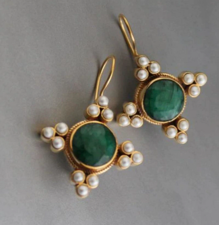 Boucles d'oreilles en perles vintage Gaby