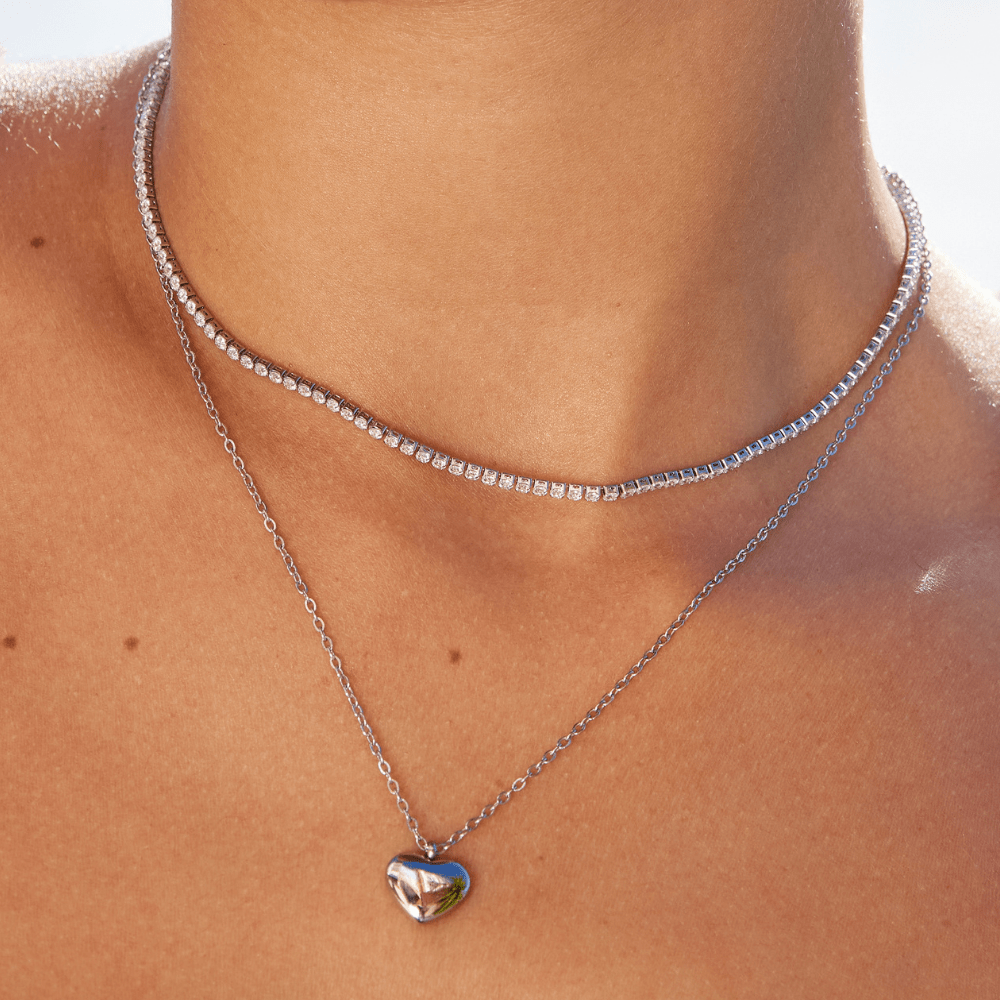 Collier en Cristal Argent Lexi