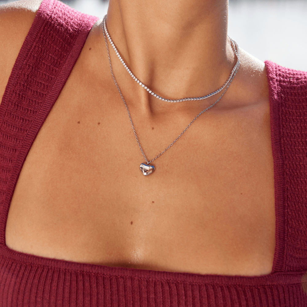 Collier en Cristal Argent Lexi