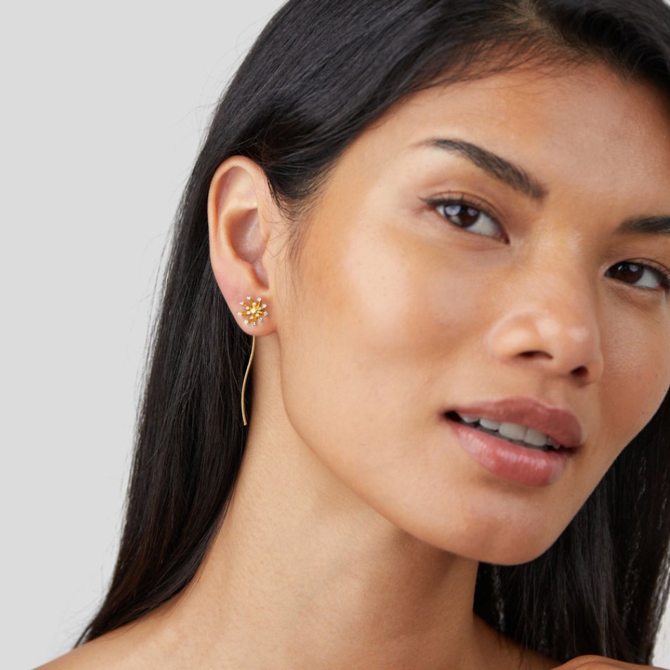 Boucles d'oreilles Souhait Pissenlit