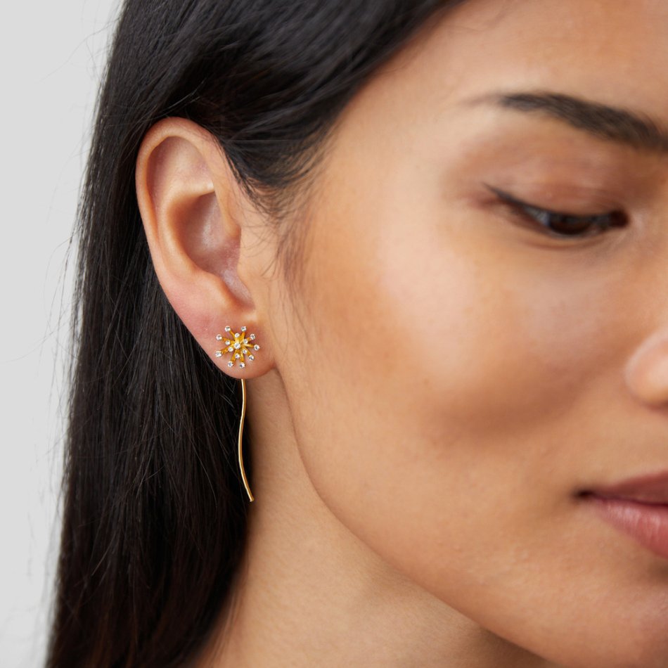 Boucles d'oreilles Souhait Pissenlit