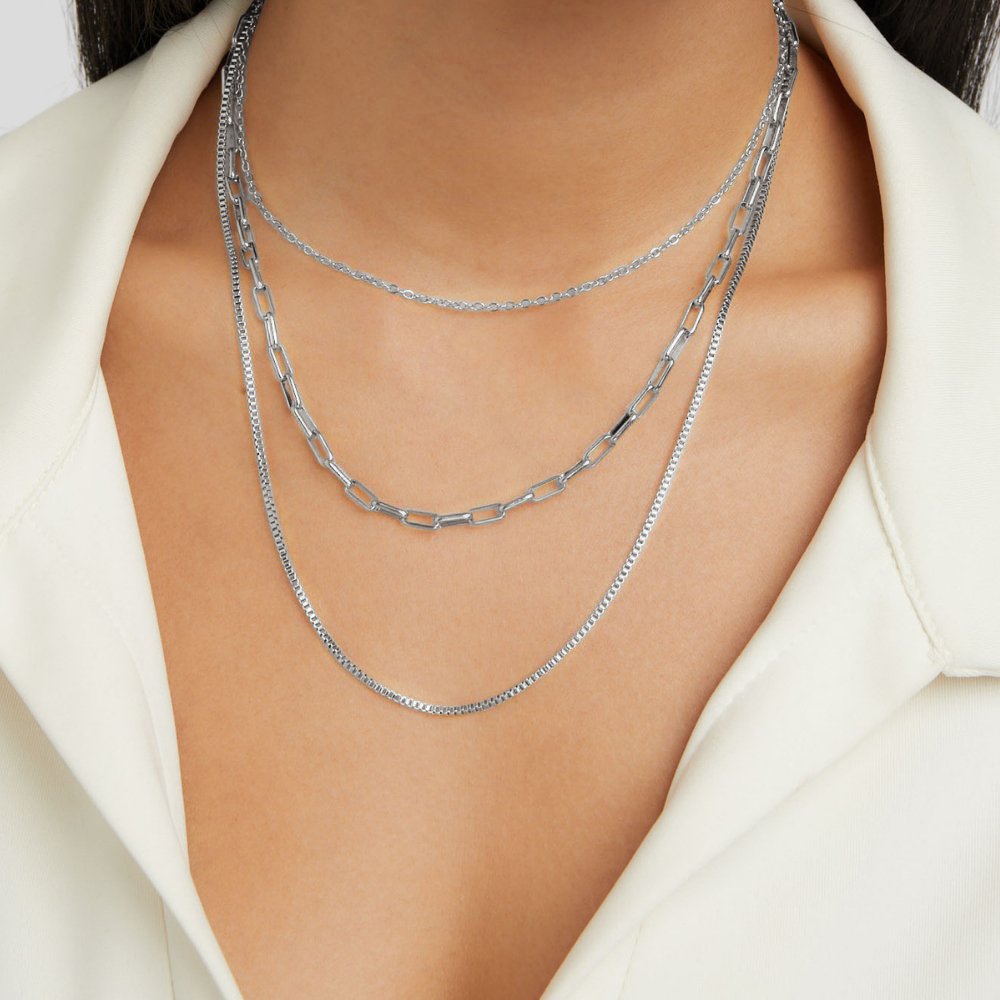 Collier à Chaînes Superposées Miela