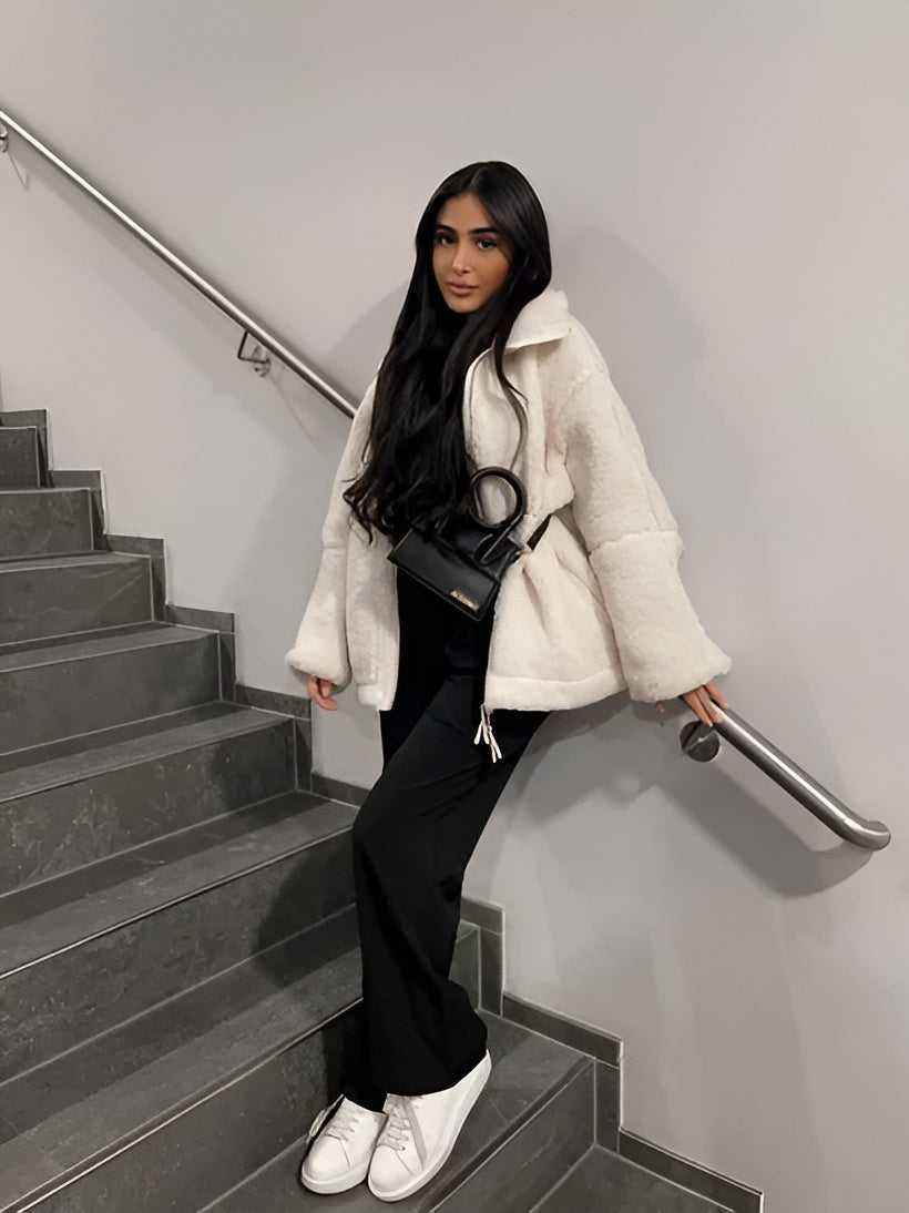 Clydie | Veste Sherpa Douce et Stylée