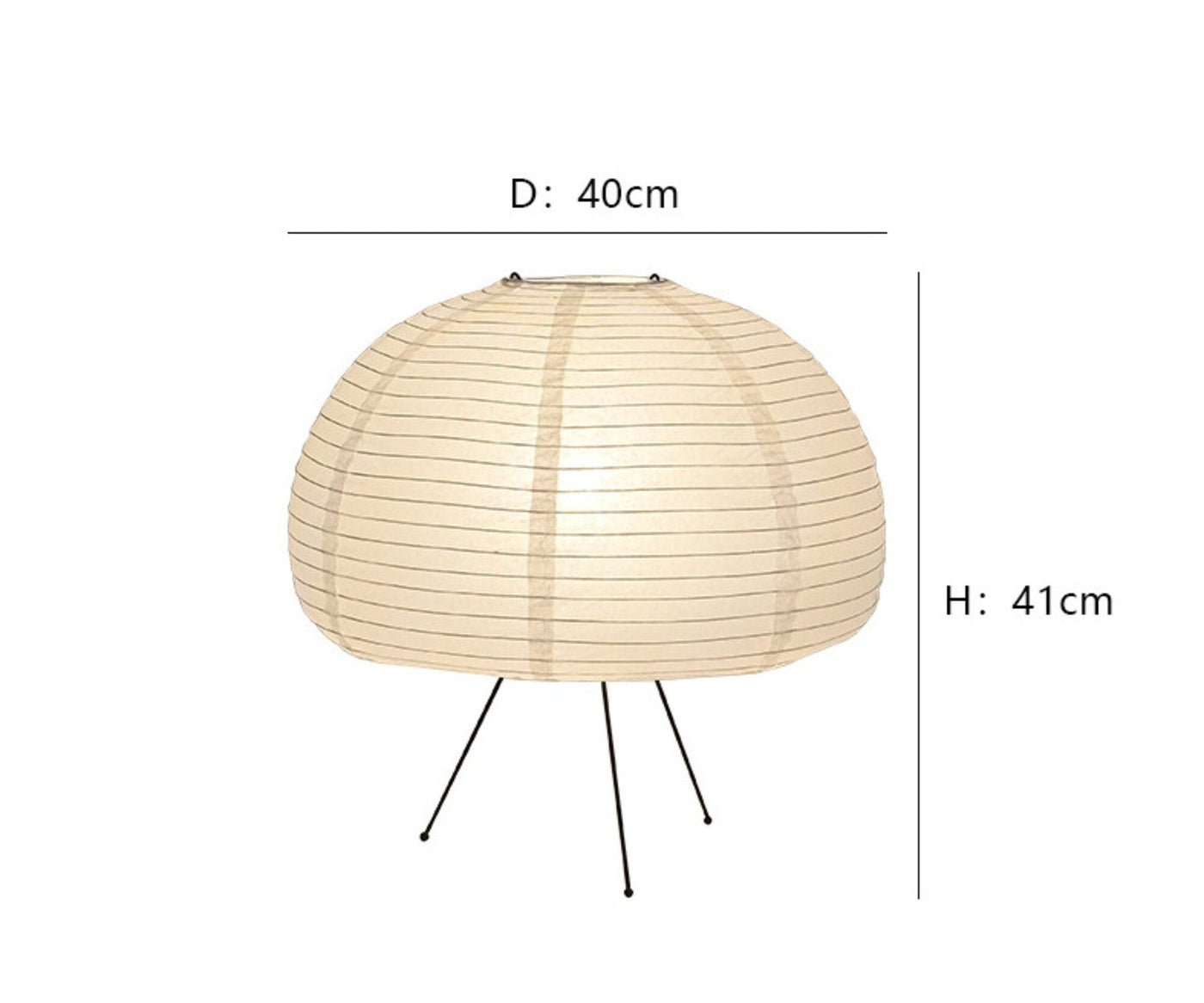 Lampe de Table en Papier de Riz Japonais Nago