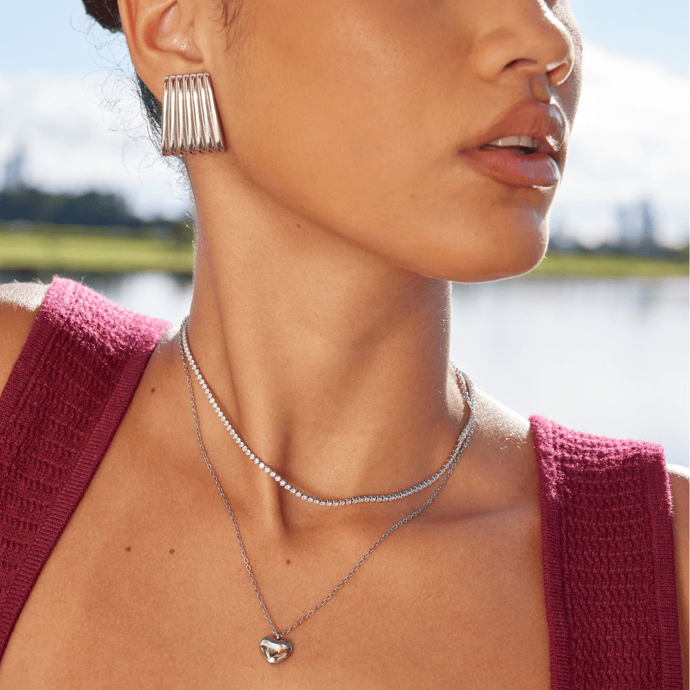 Boucles d'oreilles Nova en argent