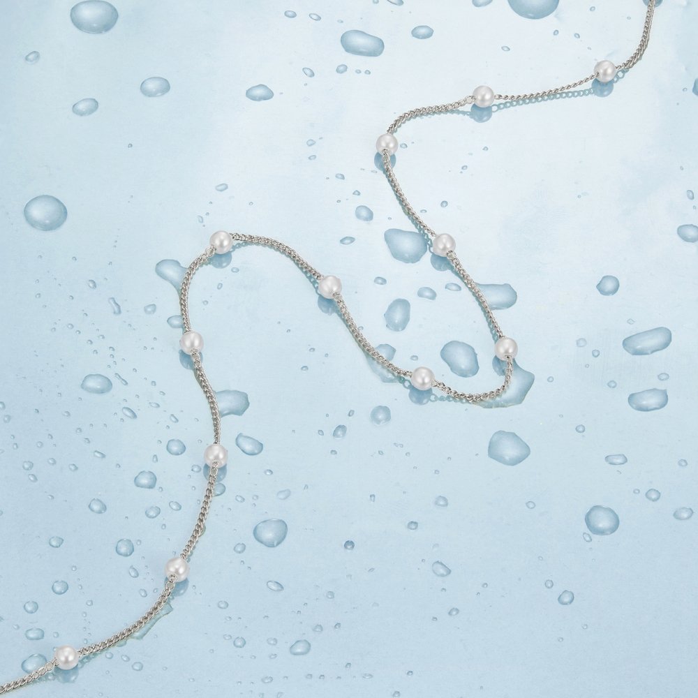Nura Argent - Collier en Perles