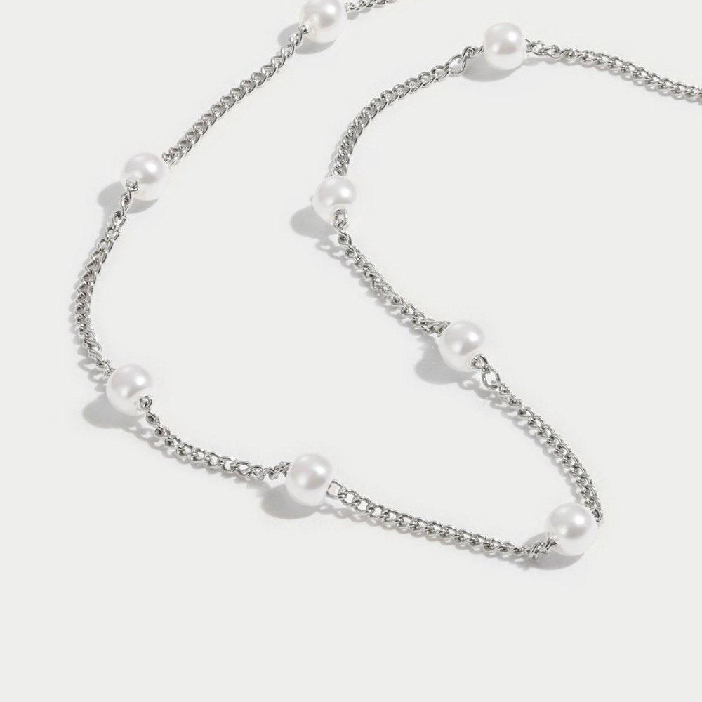 Collier en perles Nura en argent
