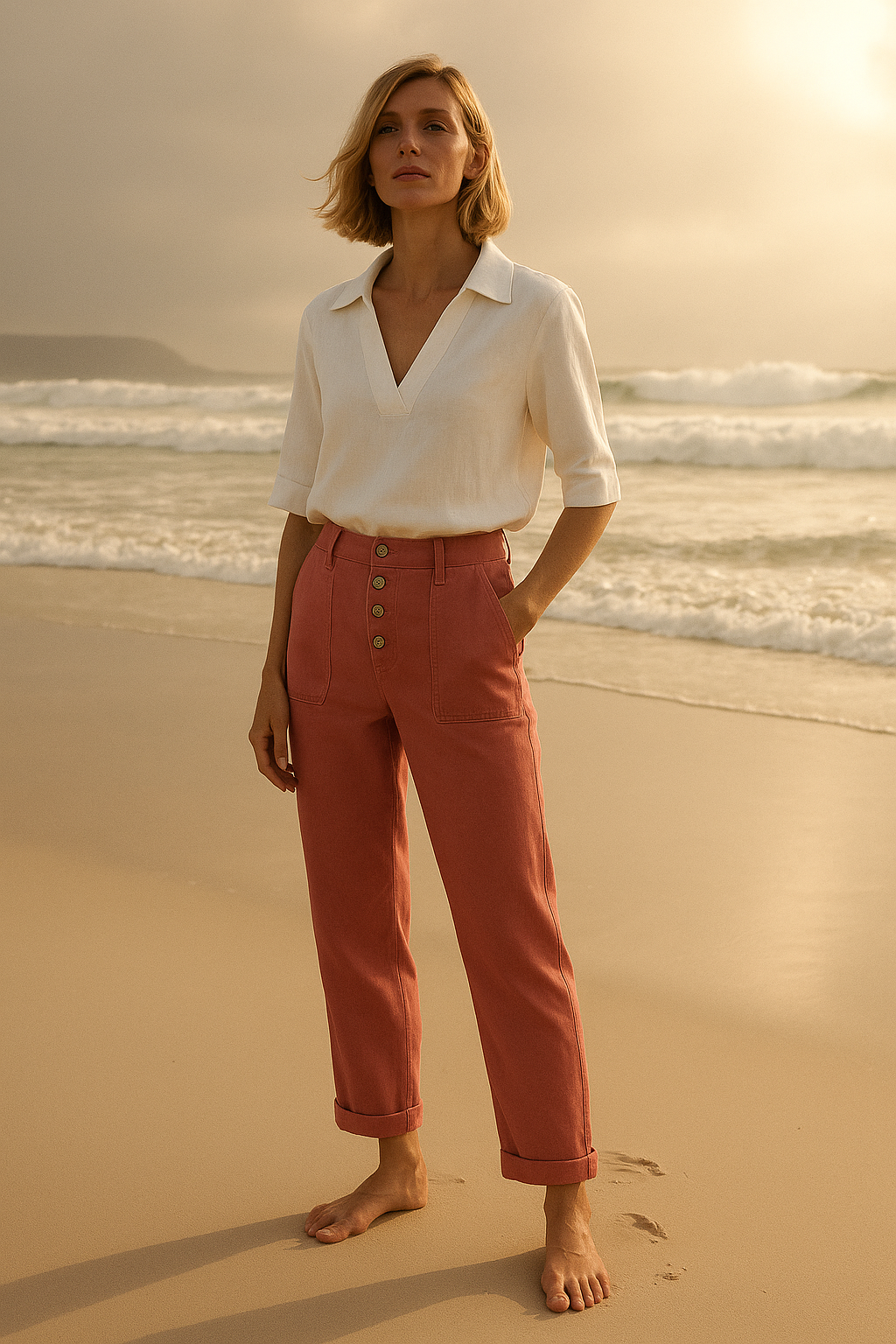 Enisa | Pantalon d'été en lin