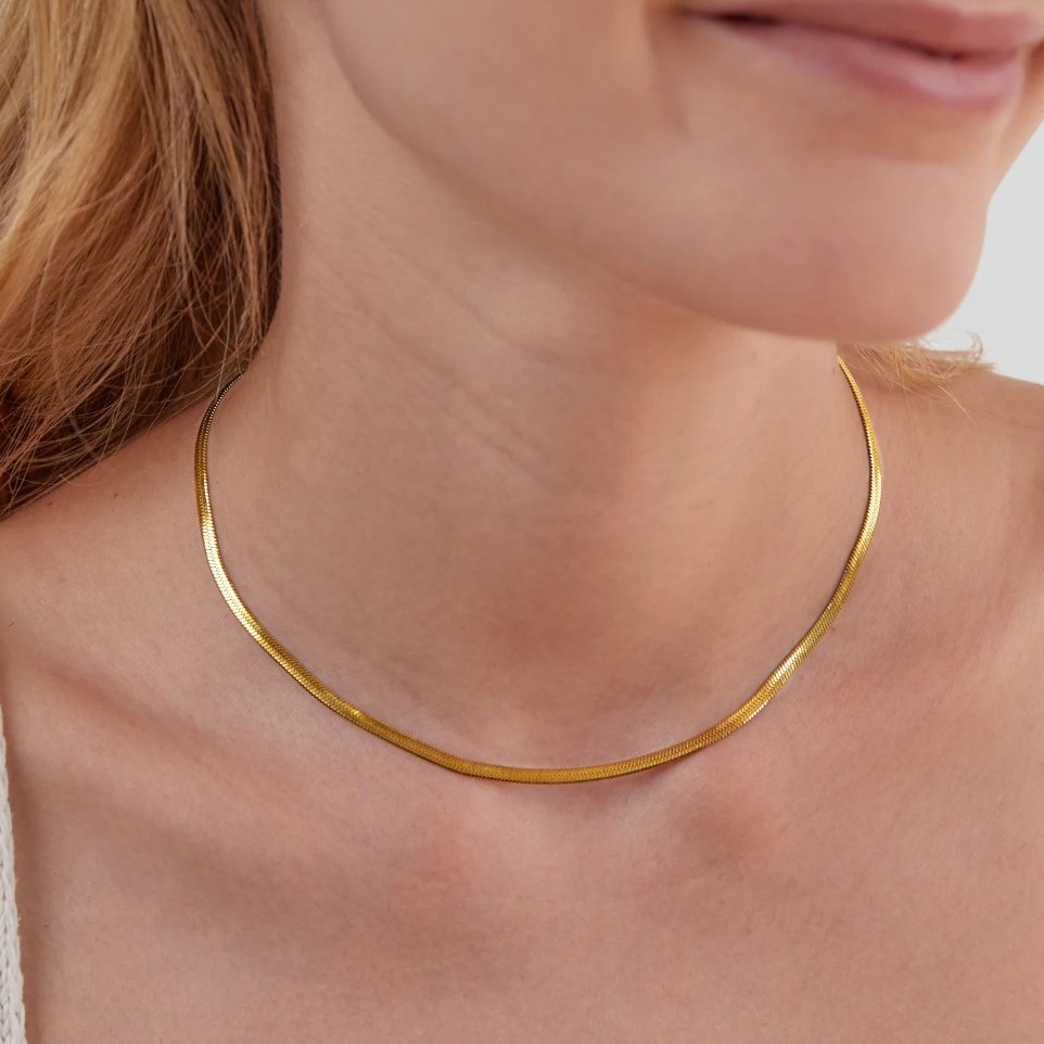 Collier en Chaîne Serpent en Or
