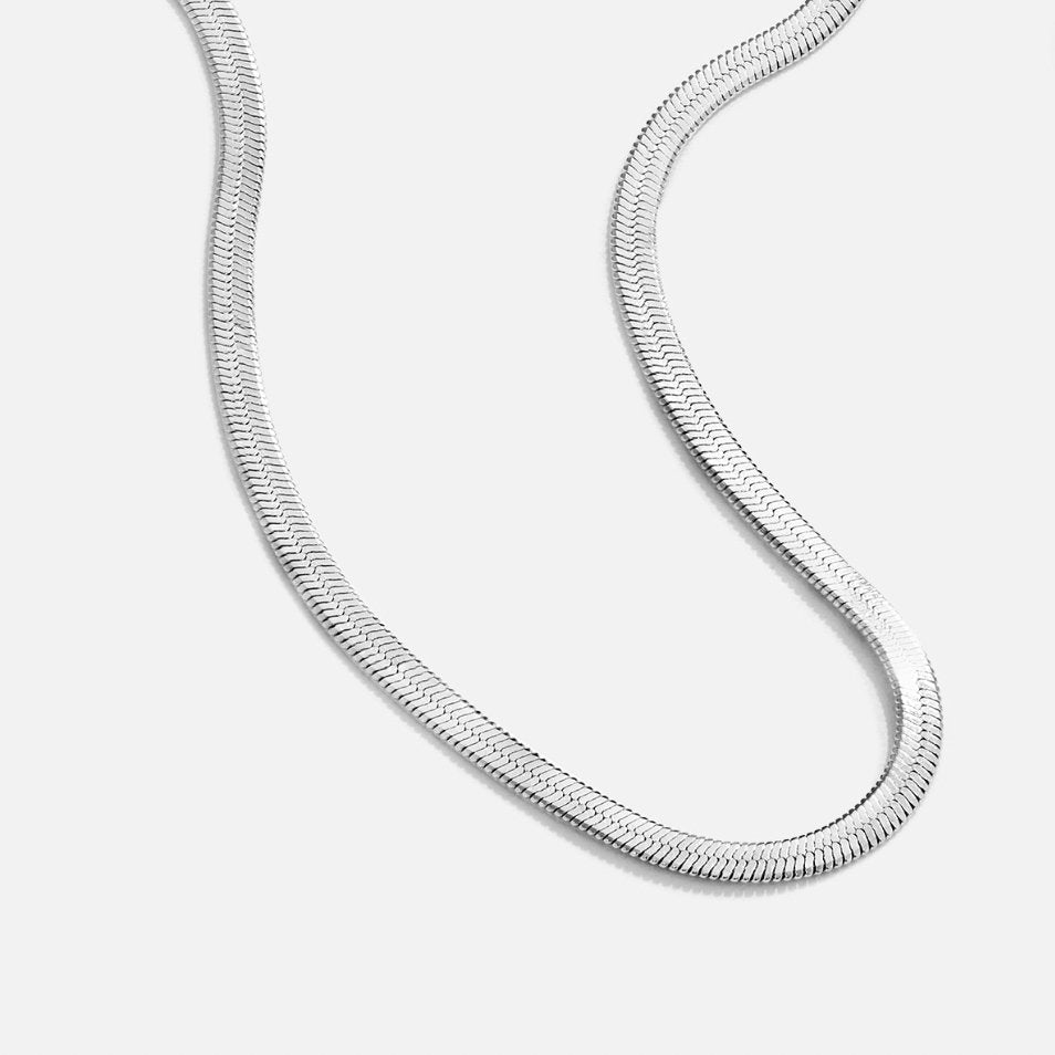 Collier en Chaîne Serpent Argent Sarya
