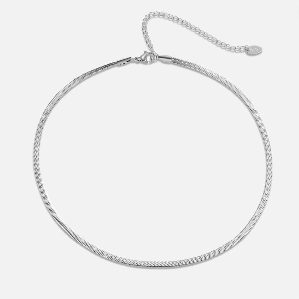 Collier en Chaîne Serpent Argent Sarya
