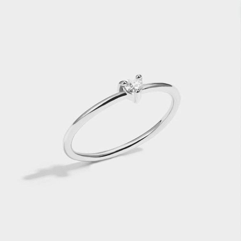 Bague Cœur en Cristal 'Petit Amour'