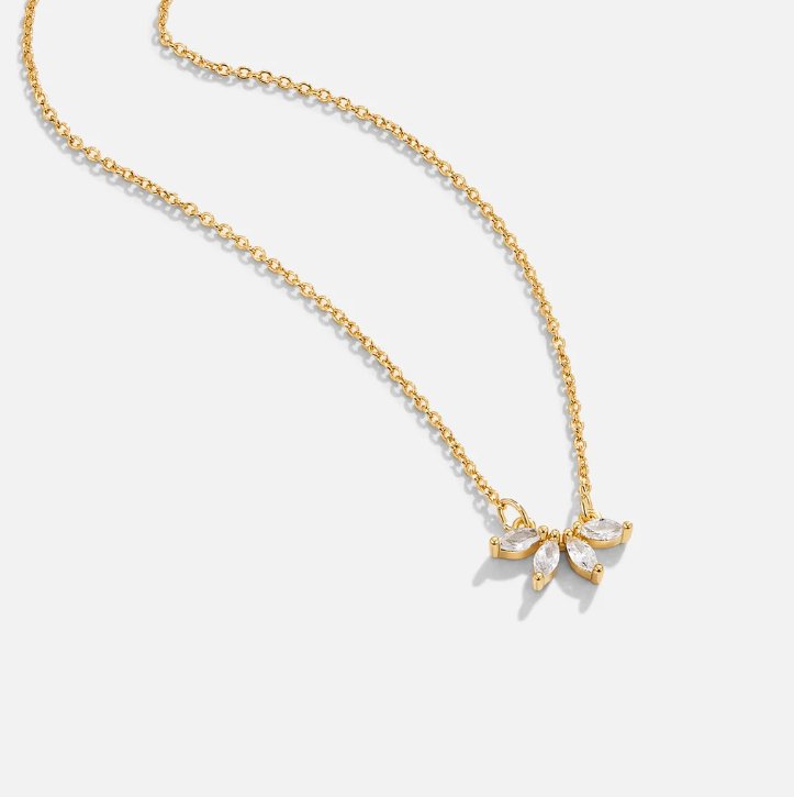 Collier en Cristal Feuille Omelia