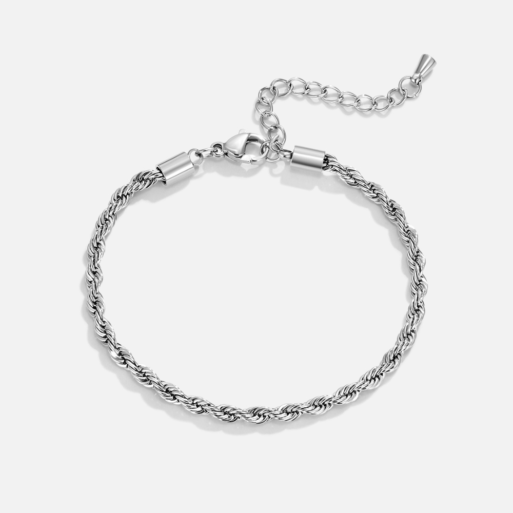 Bracelet en Argent Chaîne Tordue